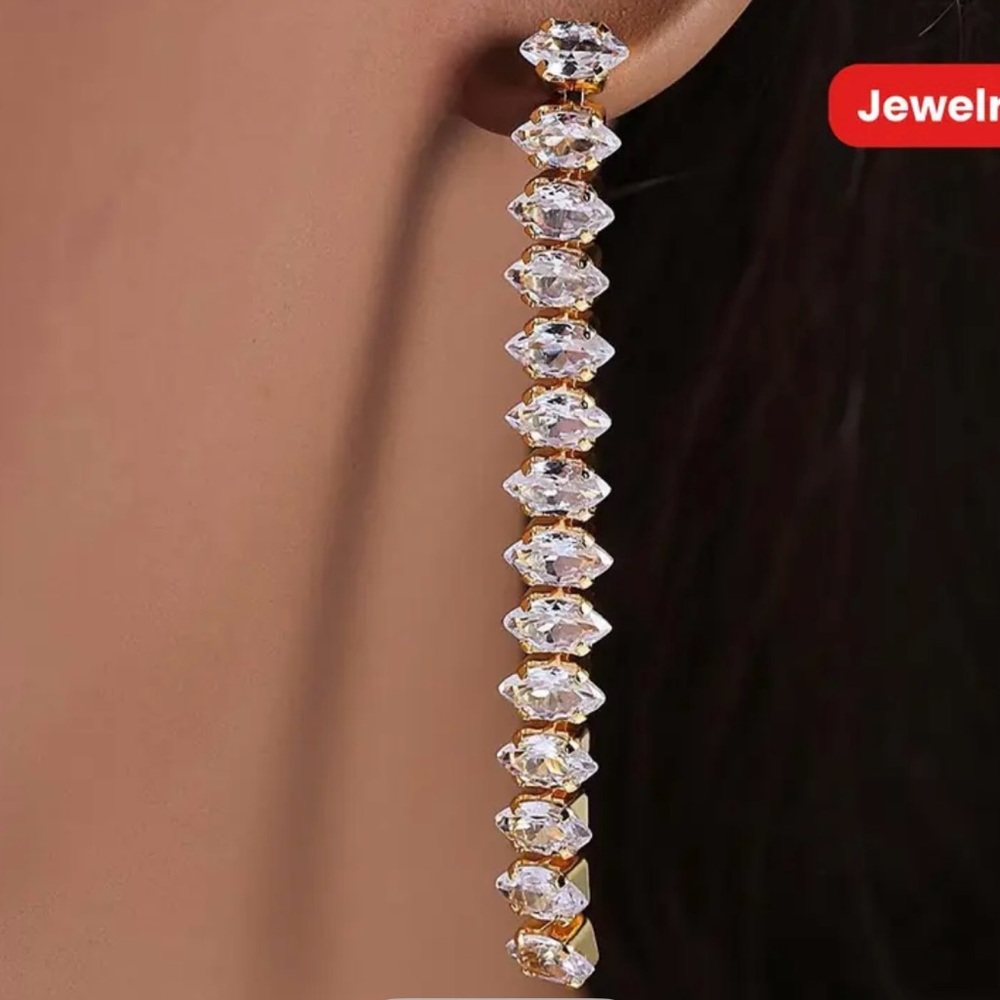Elegant Gold and Silver Drop Earrings